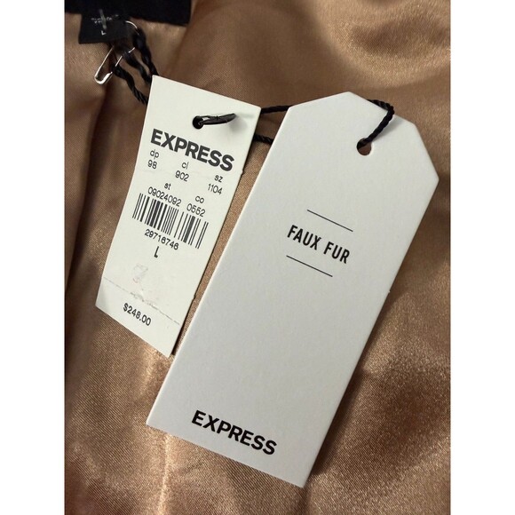 Express Tan Teddy Jacket - Picture 6 of 8